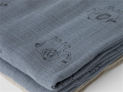 Name It stofbleer i blå og beige nuancer med elefanter 3-pak