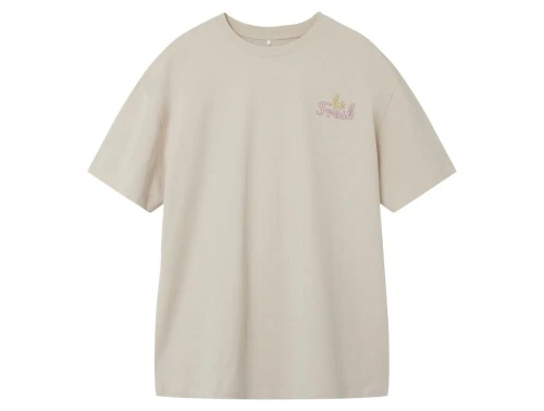 Name It oatmeal printet long t-shirt