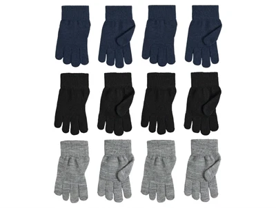 Name It magic handsker 6-pak i sort grå og navy