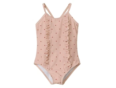 Lil Atelier rose dust hjerte badedragt