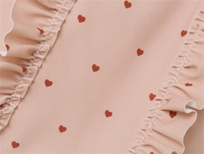 Lil Atelier rose dust hjerte badedragt