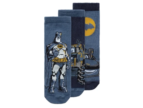 3-pak sokker med Batwheels print i blå nuancer fra Name It