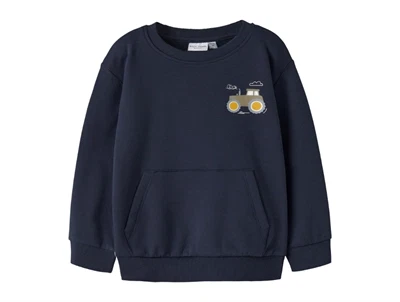 Name It MINI sweatshirt navy blazer med traktorprint