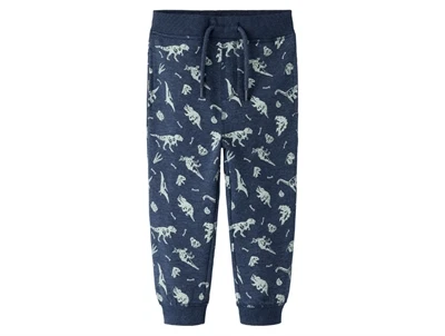 Name It MINI sweatpants navy blazer med dinosaurprint