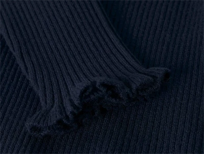 Name It dark sapphire slim strikbluse