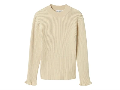 Name It summer sand slim strikbluse