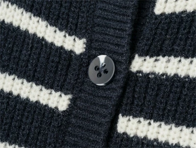 Name It dark sapphire stribet boxy strikcardigan