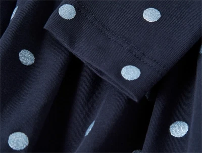 name it mini kjole i mørkeblå navy blazer med lyseblå prikker