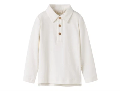 Lil\' Atelier bluse i rahvid nuance med krave og knapper set forfra