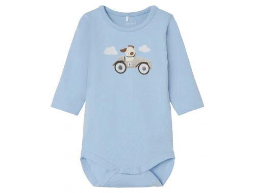 Name It chambray blue hundeprint body