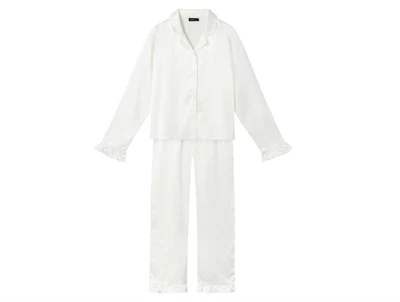 LMTD white alyssum pyjamas satin