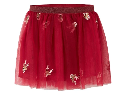 Name It tylskørt jester red med rensdyr broderi