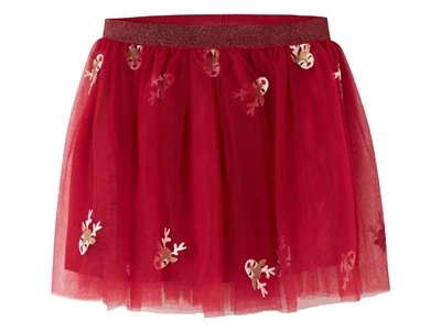 Name It tylskørt jester red med rensdyr broderi