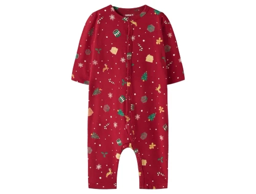 Name It natsuit jester red med juleprint