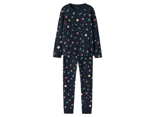 Name It pyjamas i navy blazer med juleprint