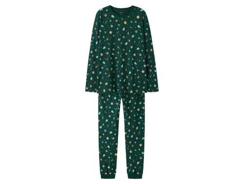 Name It voksen pyjamas i botanical garden med juleprint