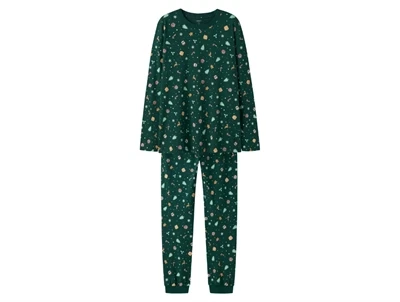 Name It voksen pyjamas i botanical garden med juleprint