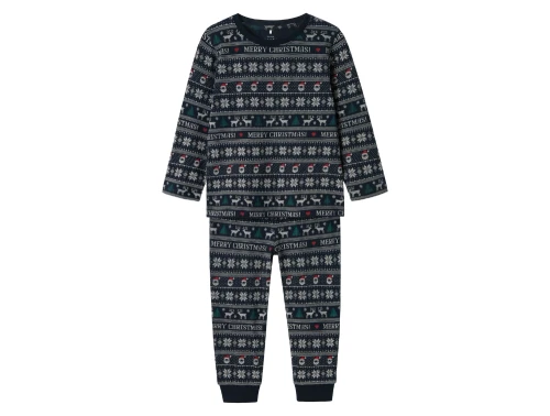 Name It pyjamas mørkeblå med Merry Christmas print