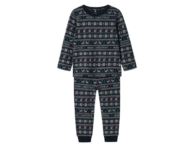 Name It pyjamas mørkeblå med Merry Christmas print