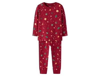 Name It pyjamas jester red med juleprint