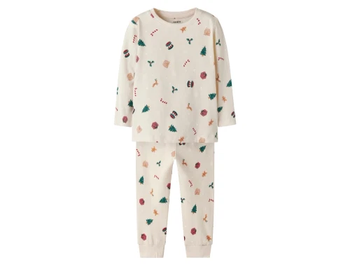 Name It pyjamas whitecap gray med juleprint