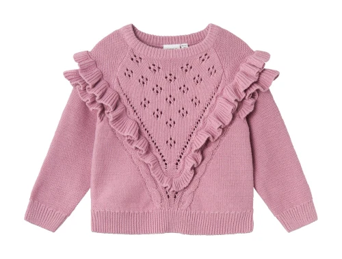 Name It mauve orchid pullover striktrøje