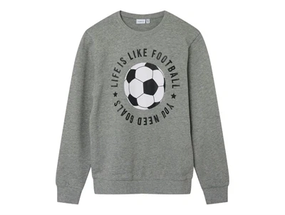 Name It grey melange fodbold sweatshirt