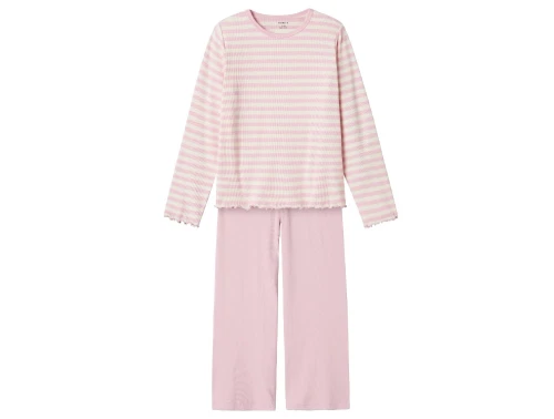 Name It pink lavender stribet natsæt