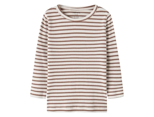 Name It bluse toasted coconut med striber