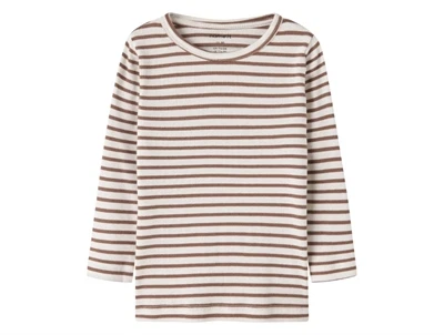 Name It bluse toasted coconut med striber