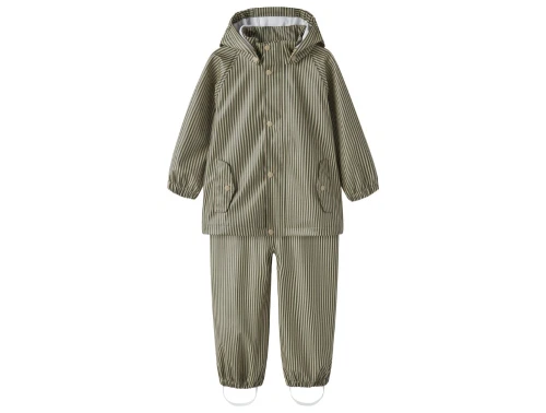Lil\' Atelier regnsæt twill stripe med striber