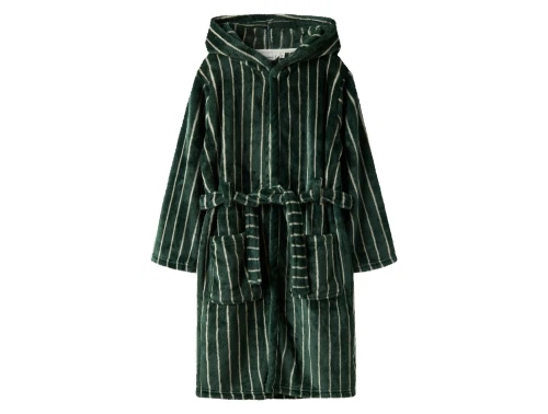 Name It badekåbe Bistro Green forfra med hætte og lommer