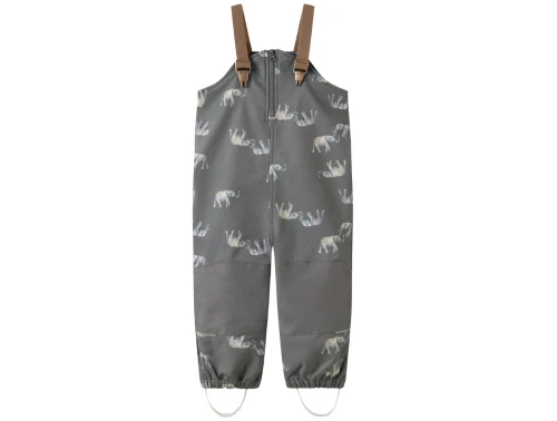 Name It softshellbukser quiet shade elephant med seler