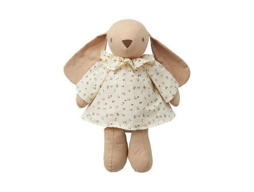 Stofbamse fra Lil\' Atelier i warm sand med blomsterprint