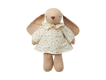 Stofbamse fra Lil' Atelier i warm sand med blomsterprint