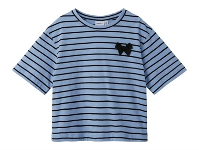 Name It serenity stribet short sløjfe t-shirt