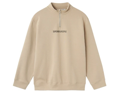 Name It pure cashmere half zip sweatshirt