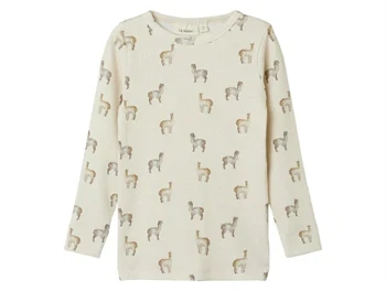 Top fra Lil' Atelier i birch med alpaka-print