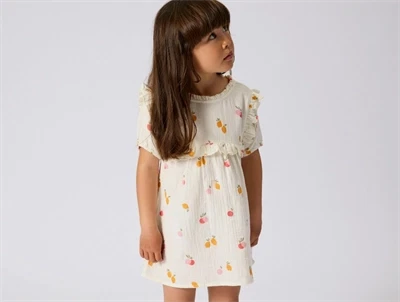 Name It buttercream frugtprint kjole