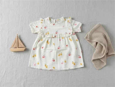 Name It buttercream frugtprint kjole