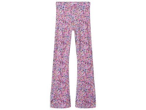 Name It pink cosmos blomstret bootcut bukser