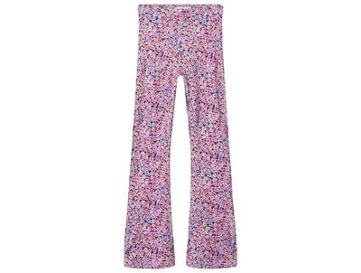 Name It pink cosmos blomstret bootcut bukser