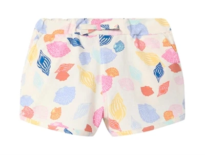 Name It shorts sea salt med muslingeskal-print og justerbar talje