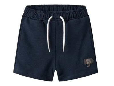 Name It shorts dark sapphire med elefantbroderi