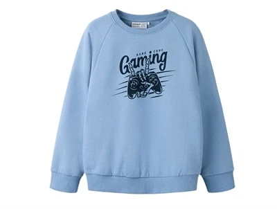 Name It sweatshirt i lyseblå nuance med gaming print