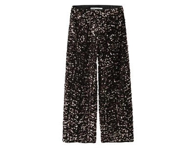 bukser fra Name It i brun nuance med pailletter