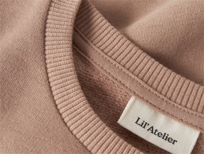 Lil\' Atelier sweatshirt i brun nuance med flæsedetalje ved ærmer