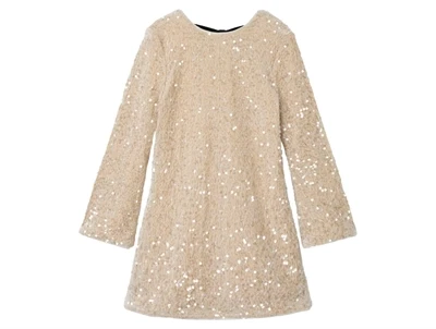 Name It kjole jet stream med pailletter og sort sløjfe