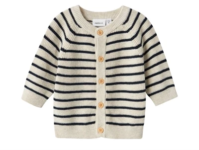 Name It cardigan peyote melange med striber