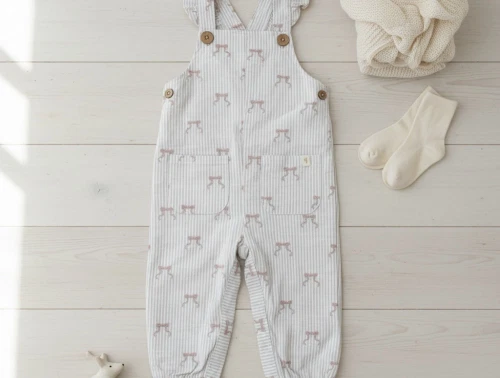 Lil Atelier coconut milk sløjfe overall